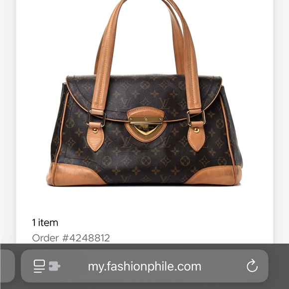 Authentic Louis Vuitton Beverly hand bag in monogram - Picture 14 of 14